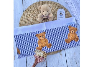 Pano de Boca Urso Listras Marinho