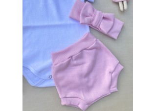 Conjunto Tapa Fralda Bloomer Safira Rosa