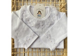 Body Rendada Curta Branca 2