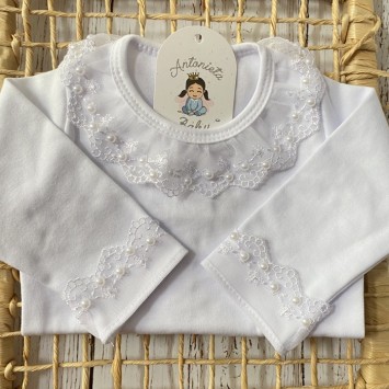 Body Rendada Curta Branca 2