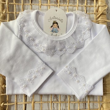 Body Rendada Curta Branca 2