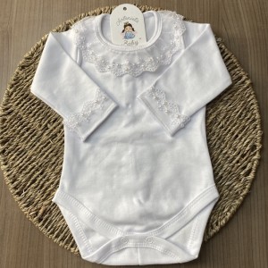 Body Rendada Curta Branca 2