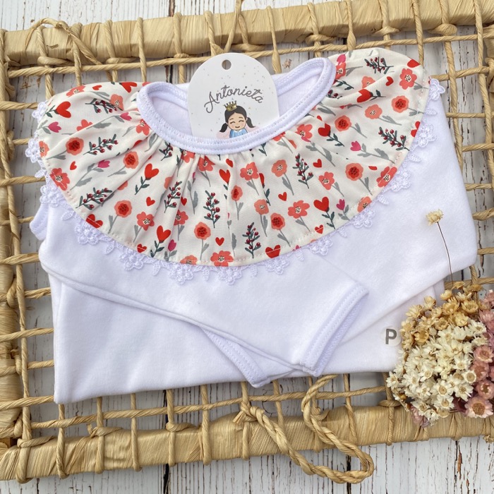 Body Colombina Estampado Flor Love