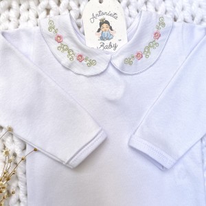 Body Arabesco Flor Rosa