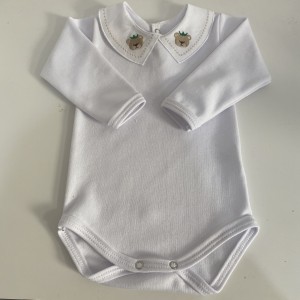 Body Urso Coroa Verde