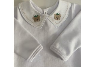 Body Urso Coroa Verde