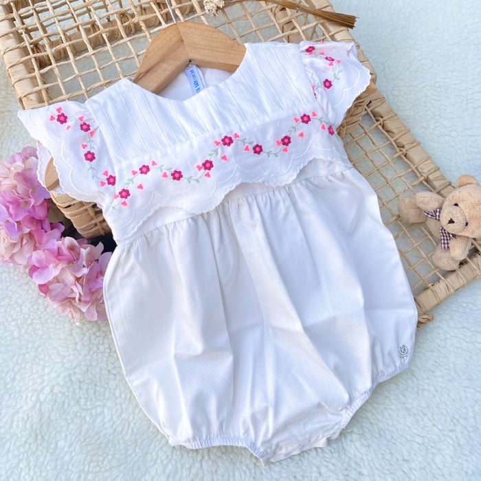 Jardineira romper Neon Flores