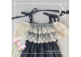 Romper jardineira Pimpão Jeans