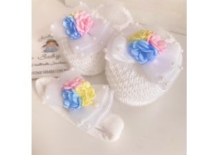 Kit sapatinho Flor Colorido